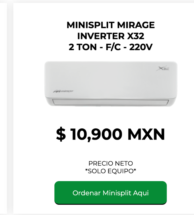 Mirage X32 2 toneladas